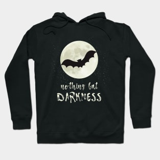 Halloween Saying with Bat Full Moon Horror Hoodie